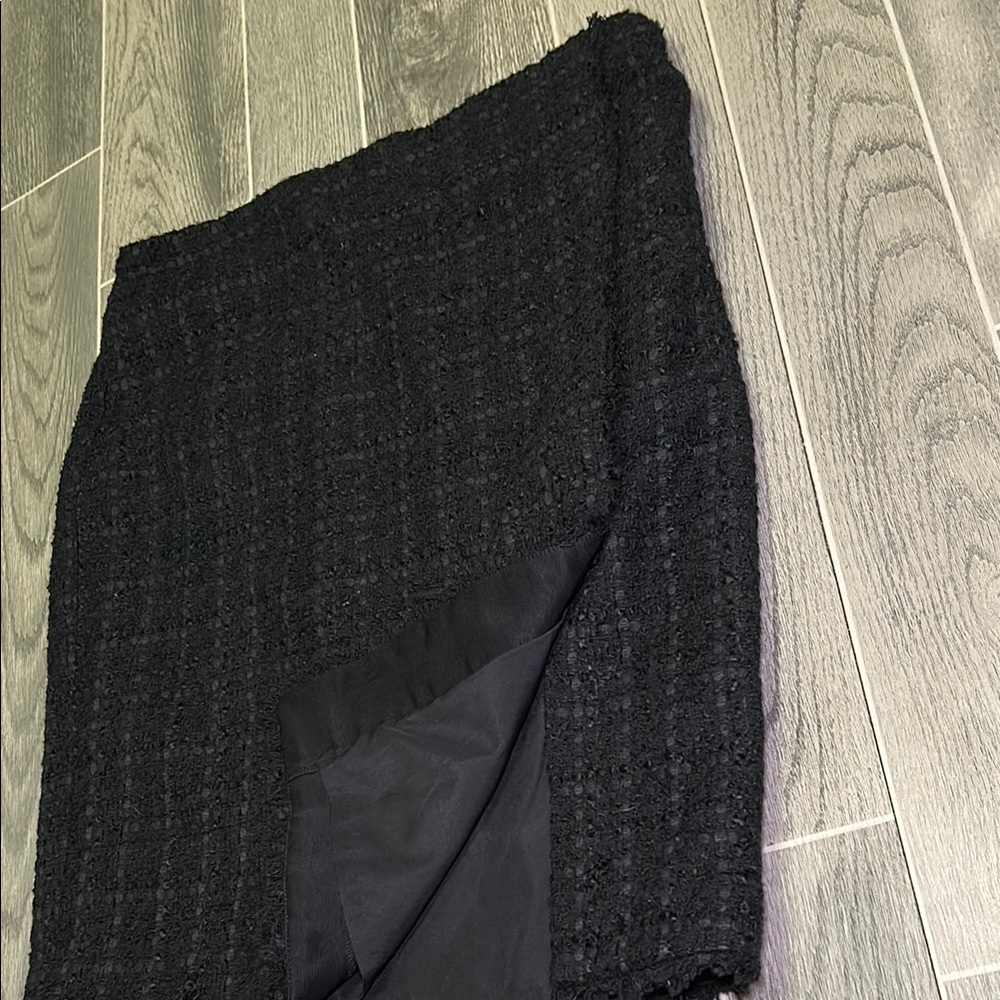 Ann Taylor Black Tweed Pencil Skirt - Picture 4 of 10